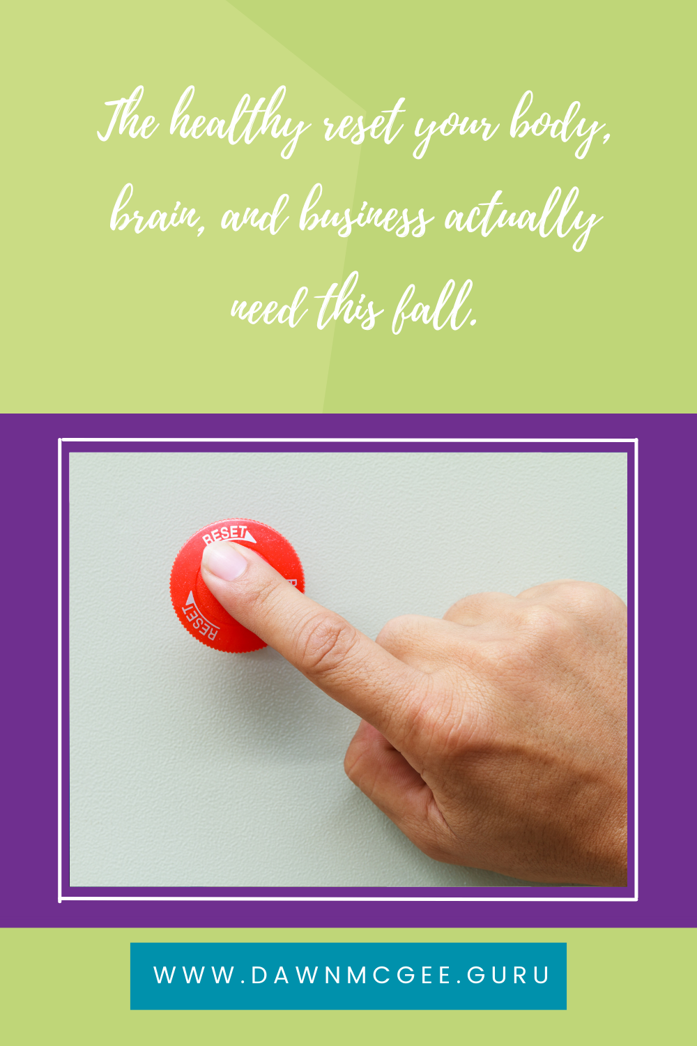 The healthy reset your body, brain, and business actually need this fall.